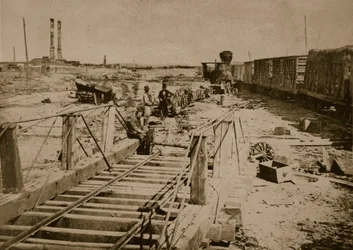 Destruction du chemin de fer à Manassas, 1861-62